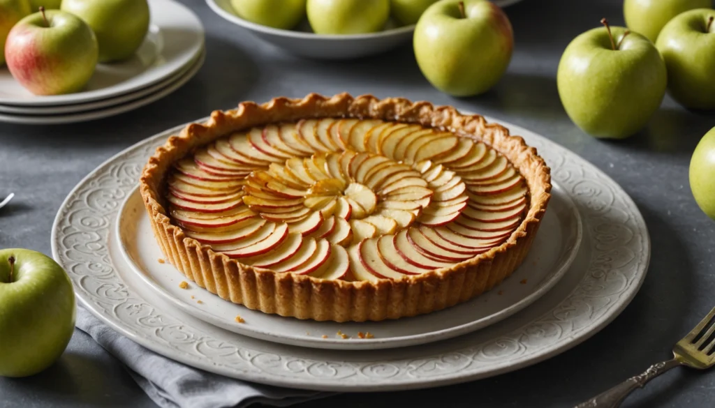 tarte aux pommes healthy